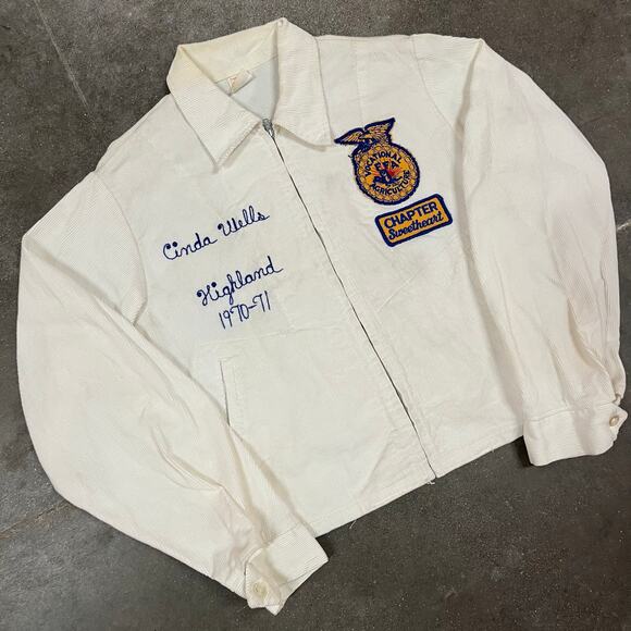 Vintage 70's FFA Chapter Sweetheart Jacket Size Medium - Picture 2 of 7